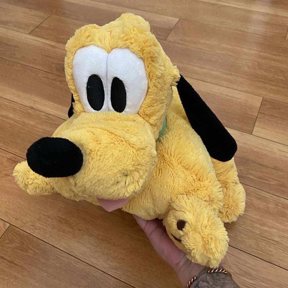 Pluto Pillow Pet Plush Dog Authentic Disney World Theme Parks Disneyland W/Tags